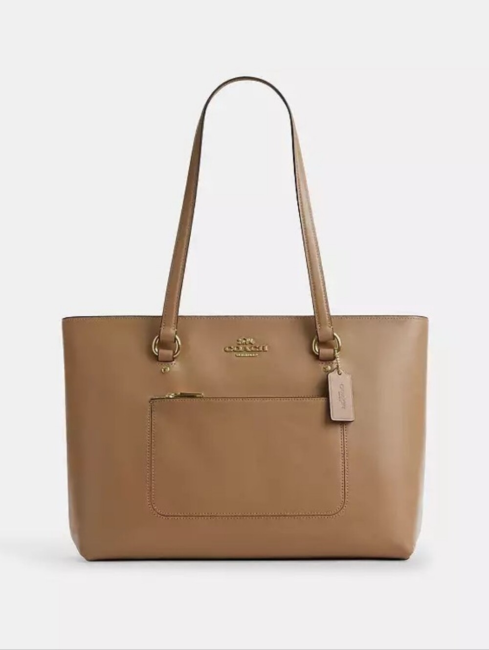 NWT! Coach Station Tote Bag In Gold/Sandy Beige Only 1 Left!